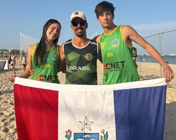 Alagoanos se destacam no Mundial de Handebol de Praia, na Tunísia