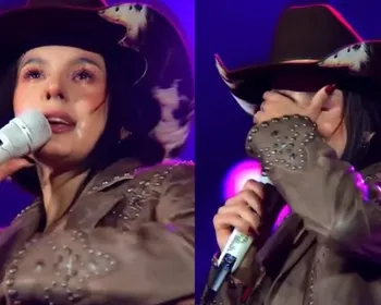 Ana Castela chora no palco e desabafa: 'Não estou mais aguentando'