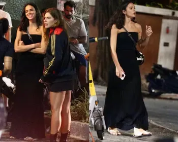 Bruna Marquezine curte barzinho na Gávea ao lado de Mariana Goldfarb