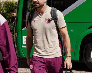 CRB chega a Goiânia para a partida contra o Atlético-GO