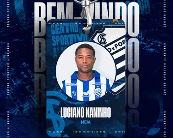 CSA anuncia contratação do meio-campista Luciano Naninho, ex-Volta Redonda