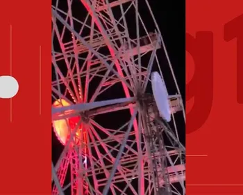 Criança cai de roda gigante em festa de São João
