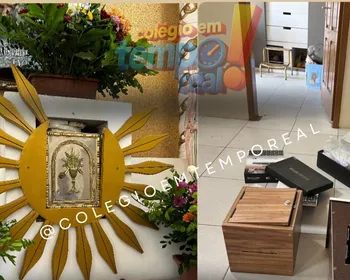 Criminosos invadem igreja, depredam objetos litúrgicos e fogem com ofertas