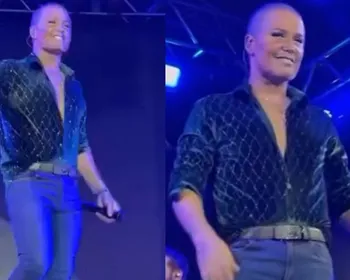 Eduardo Costa surge irreconhecível em show e web reage