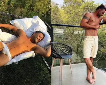 Ex-galã, Rodrigo Phavanello sensualiza nas redes e fãs se derretem