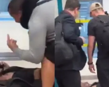 Homem bloqueia embarque em aeroporto e exige Pix para liberar passagem: "Vagabundo"