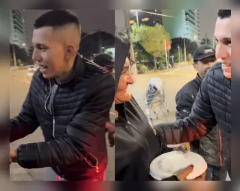 Influenciador alagoano leva alimento e esperança às ruas de São Paulo