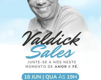 Missa de 7º dia de Valdick Sales acontece nesta quarta-feira (18)