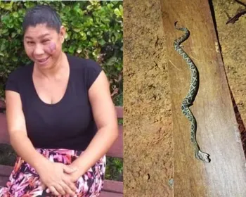 Mulher é picada ao confundir cascavel com corda e morre