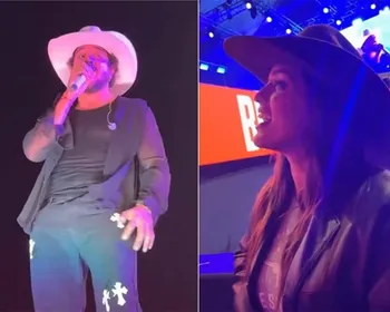 Nattan canta para Rafa Kalimann, em Circuito Sertanejo