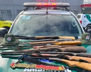 PM apreende 54 kg de drogas e 46 armas na primeira semana de junho