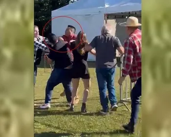 Porradaria come solta após pai agredir criança em festa junina