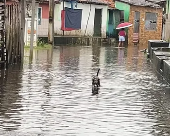 Vídeo: lagoa transborda em Marechal Deodoro e alaga ruas do Centro
