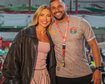 Virginia Fonseca marca presença em primeiro ensaio da bateria da Grande Rio