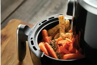 
				1ª airfryer tinha o tamanho de canil e era de madeira com tela de galinheiro
			
			
