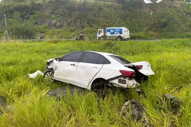 
				BR-101: motorista perde controle da direção e capota carro em Joaquim Gomes
			
			
