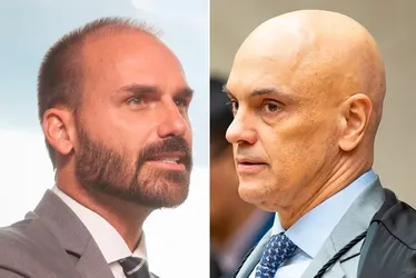 
				Moraes bloqueia conta e Pix de Eduardo Bolsonaro, que reage à decisão
			
			