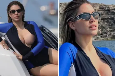 
			
				Ex-mulher de Mauro Icardi ousa ao deixar seio à mostra durante passeio de lancha
			
			