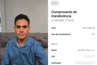 
				Homem recebe Pix de R$ 23 mil por engano e devolve valor
			
			
