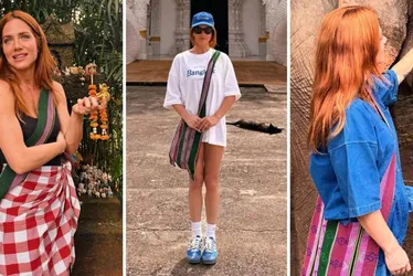 
				Jeans, xadrez e oversize: veja série de looks de Gio Ewbank na Tailândia
			
			