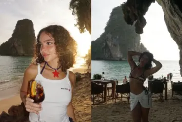				Mel Maia posa de biqu&iacute;ni em banheiro de hotel luxuoso na Tail&acirc;ndia						