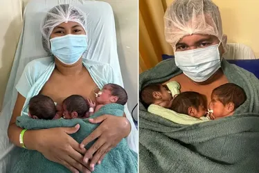 
				Quando o ultrassom erra a conta: mãe descobre trigêmeos na hora do parto
			
			