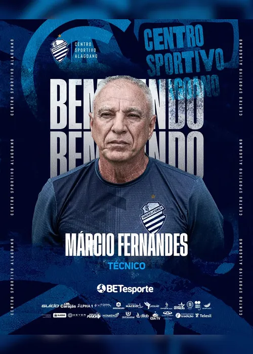 
				CSA anuncia Márcio Fernandes como novo técnico para sequência da temporada
			
			