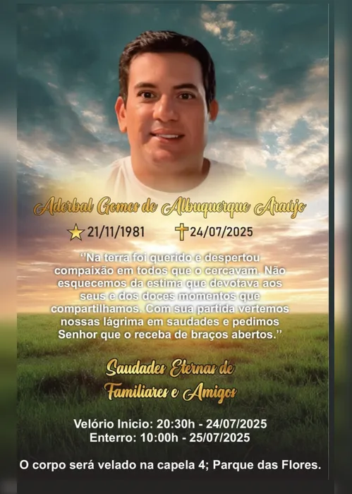 
				Empresário vítima de atentado na Ponta Verde será sepultado nesta sexta
			
			