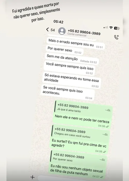 
			
				Recusou sexo e foi espancada: mulher denuncia companheiro por agressão no Tabuleiro
			
			