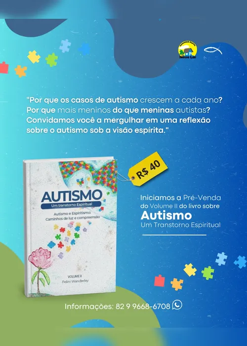 
				Nosso Lar inicia pré-venda de novo livro Autismo - volume II
			
			