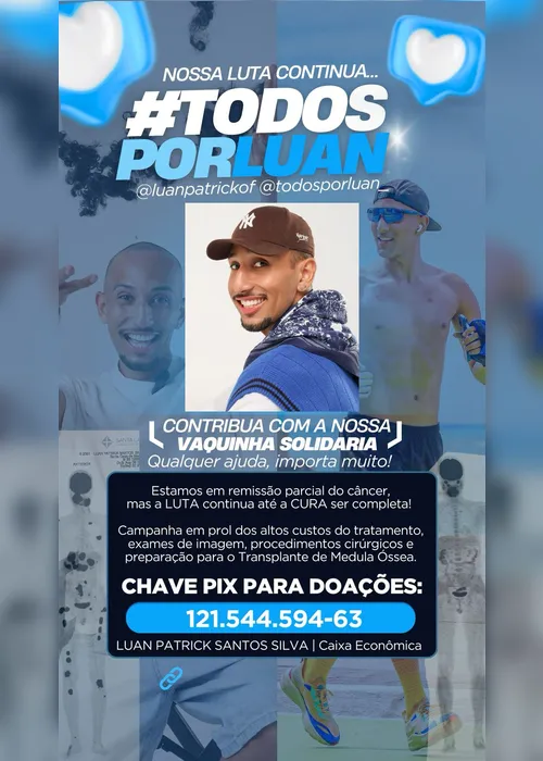 
				Rifa solidária mobiliza redes sociais por jovem alagoano com câncer
			
			