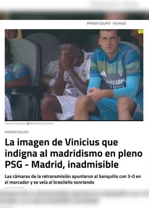 Torcedores do Real se revoltam com suposta risada de Vini Jr. 