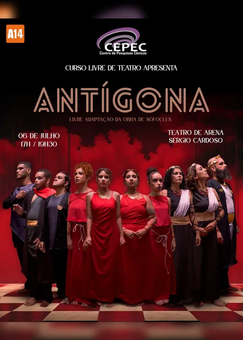 
				Tragédia grega é adaptada em espetáculo que acontece em julho no Teatro de Arena
			
			