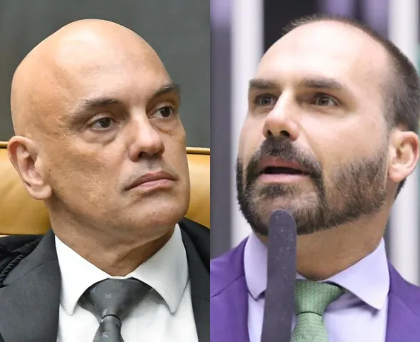 Após perder visto dos EUA, Moraes toma primeira medida contra Eduardo Bolsonaro