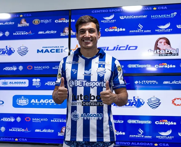 Léo Costa é apresentado no CSA e diz estar preparado para estreia: "Pronto para o desafio"