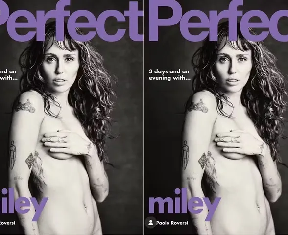 Miley Cyrus posa nua para capa de revista