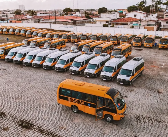 Nova frota do transporte escolar começa a trafegar em Maceió, com 250 ônibus