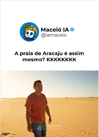 Imagem ilustrativa de Ironia nas Redes: Distância do Mar em Aracaju Gera Debate Acirrado entre Seguidores