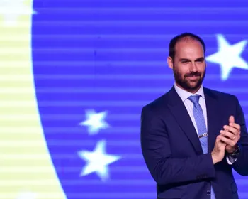 Eduardo Bolsonaro rebate Haddad sobre reunião com secretário de Trump