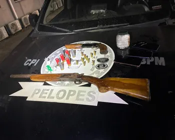 Rastreamento por drone localiza armas enterradas em União dos Palmares; homem foi preso