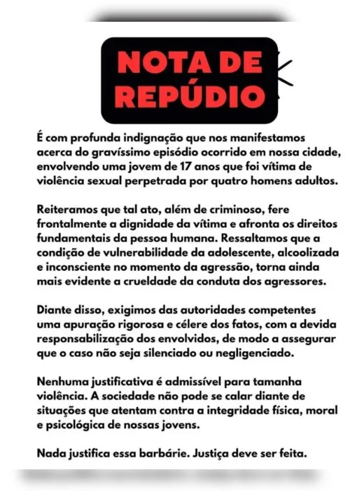 
				Estupro coletivo: em vídeo, irmã diz que adolescente não lembra dos detalhes do crime e pede justiça
			
			