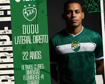 Coruripe anuncia contratação do lateral-direito Dudu, ex-Dimensão Saúde