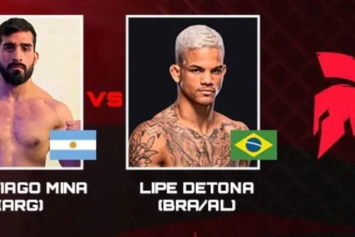 
				Lipe Detona enfrenta argentino Santiago Mina na luta principal do Coliseu Extreme Fight
			
			