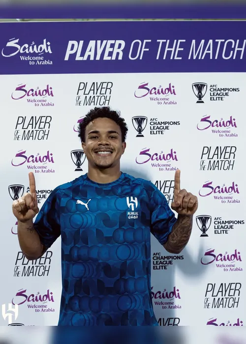 
				Alagoano Kaio César marca, é eleito craque do jogo e Al Hilal segue 100% na AFC Champions

			