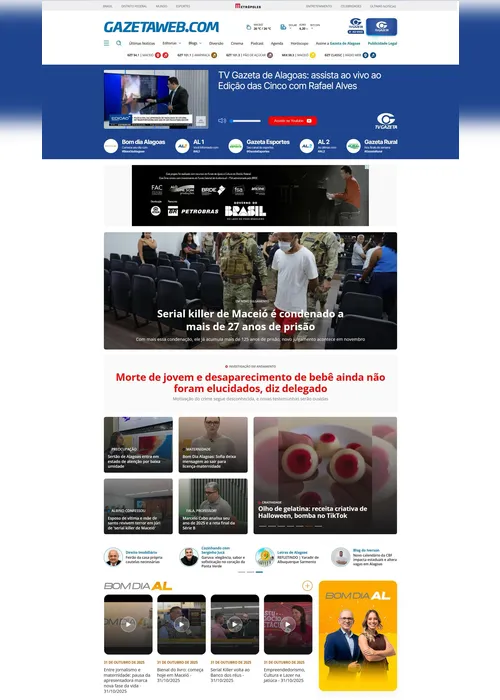 
				Gazetaweb celebra 30 anos como referência em jornalismo digital em Alagoas
			
			