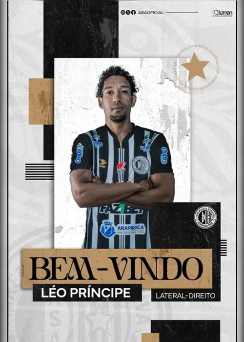 
				Lateral com passagem por Corinthians e clubes do exterior é o novo reforço do ASA para 2026
			
			