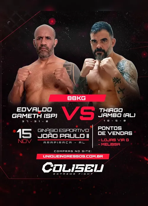 
				Thiago Jambo promete show no próximo Coliseu Fight e fala em 'casa cheia e expectativa em alta'
			
			