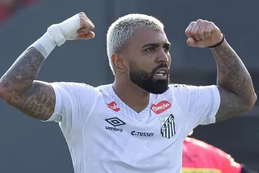
				Gabigol celebra gol no retorno ao Santos e revela dedicatória em comemoração

			