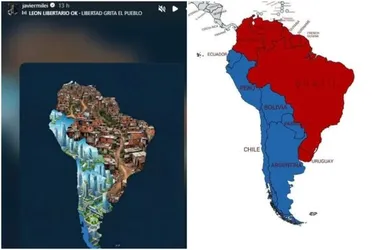 
				Milei posta imagem que mostra Brasil como favela e Argentina futurista
			
			