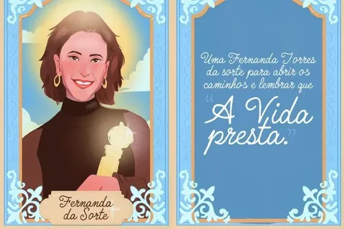 
				Veja o santinho de Fernanda Torres que Wagner Moura levou ao Globo de Ouro
			
			
